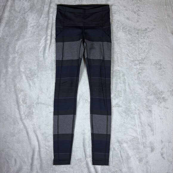 LULULEMON Striped Women's Size 4 Workout Leggings Multicolor - Picture 1 of 9